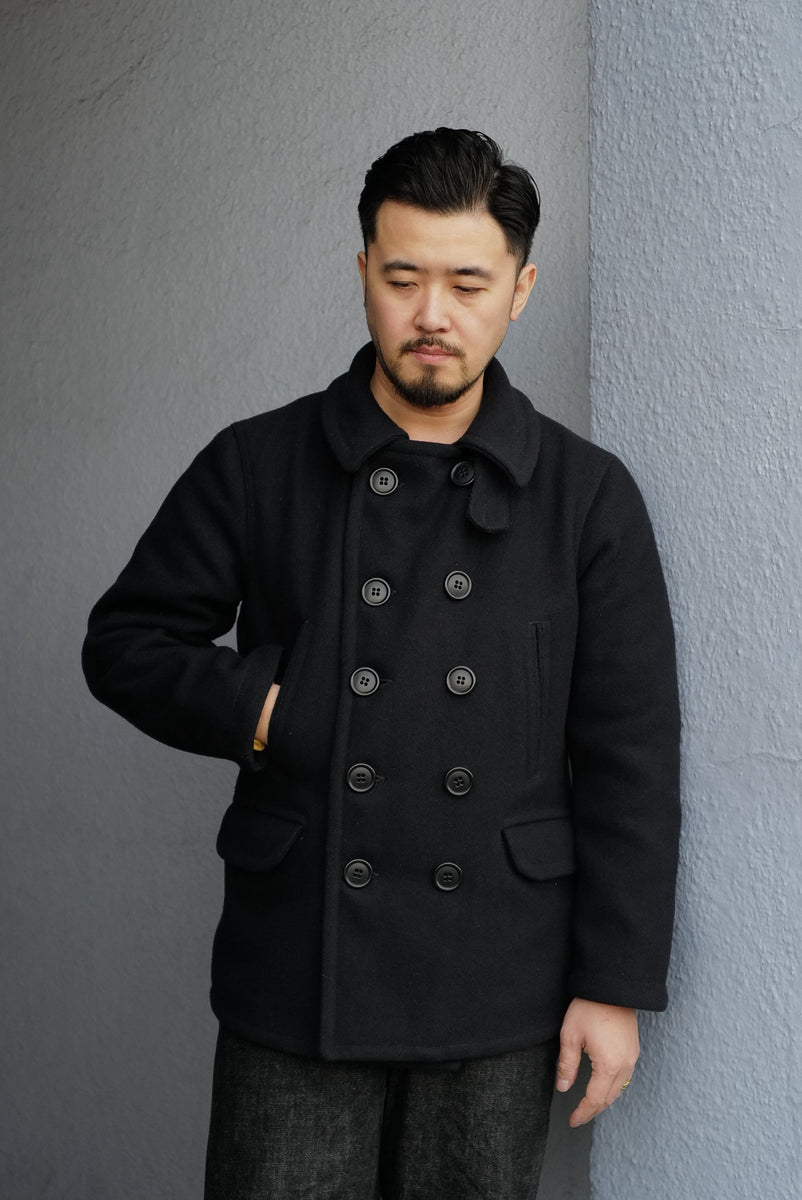 k*z様 atlast&co WOOL OVERCOAT At Last & Co. Wool Melton Pea Coat – BROGUE