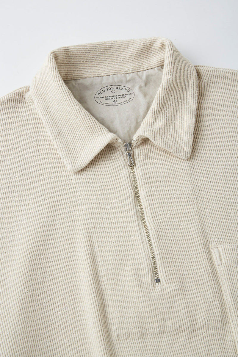 Old Joe - Quarter Zip Silk Nepp Ribbed Shirt – BROGUE