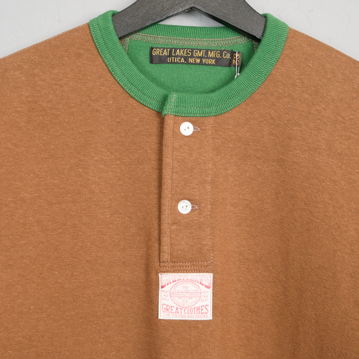 Freewheelers Long Sleeve Henley Shirt – BROGUE
