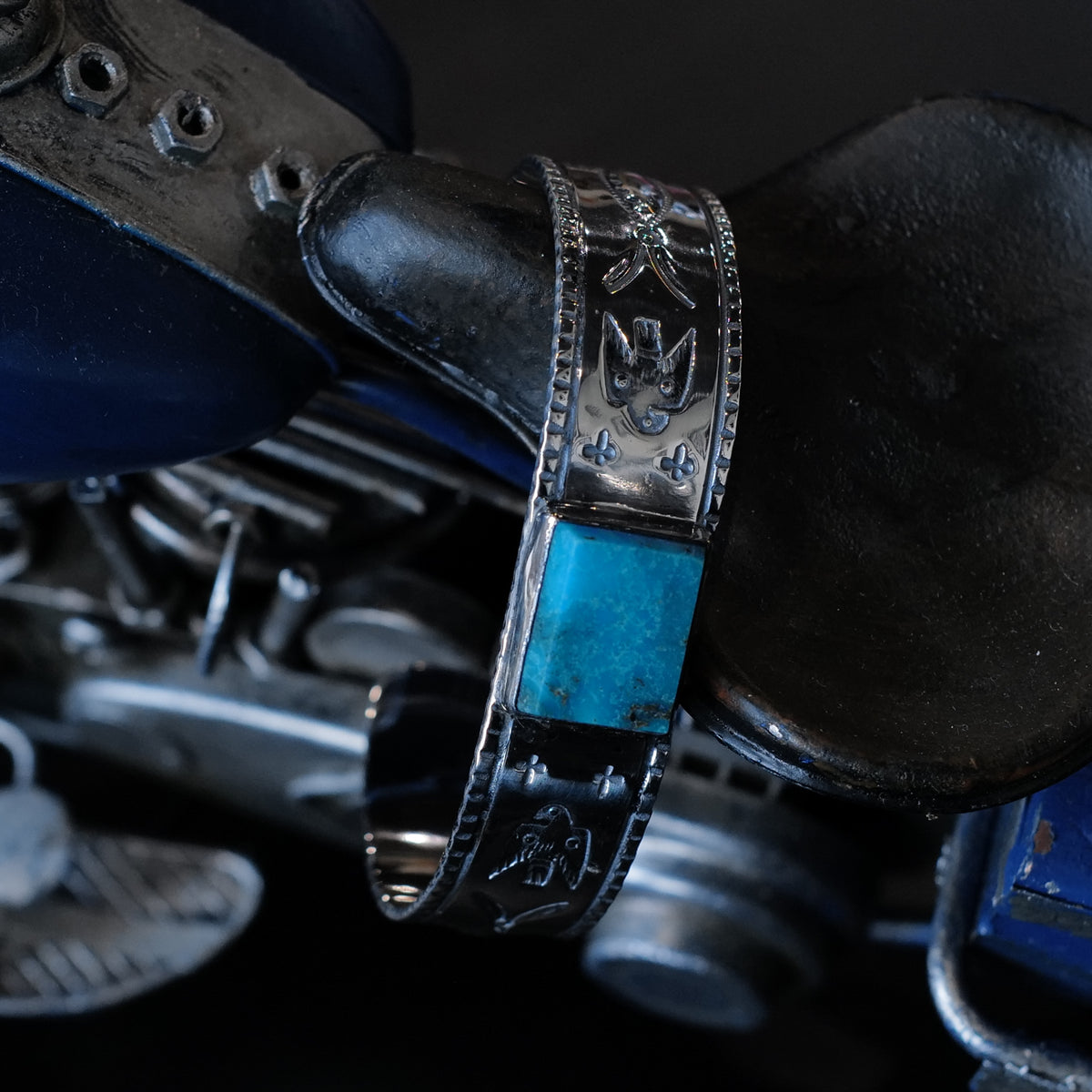 Larry Smith Square Turquoise Bracelet – BROGUE