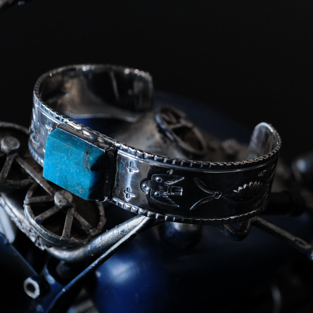 Larry Smith Square Turquoise Bracelet – BROGUE