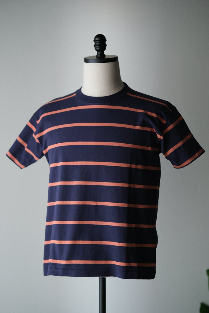 Butcher products BORDER TEE ネイビー Butcher Products Border T-Shirt – BROGUE