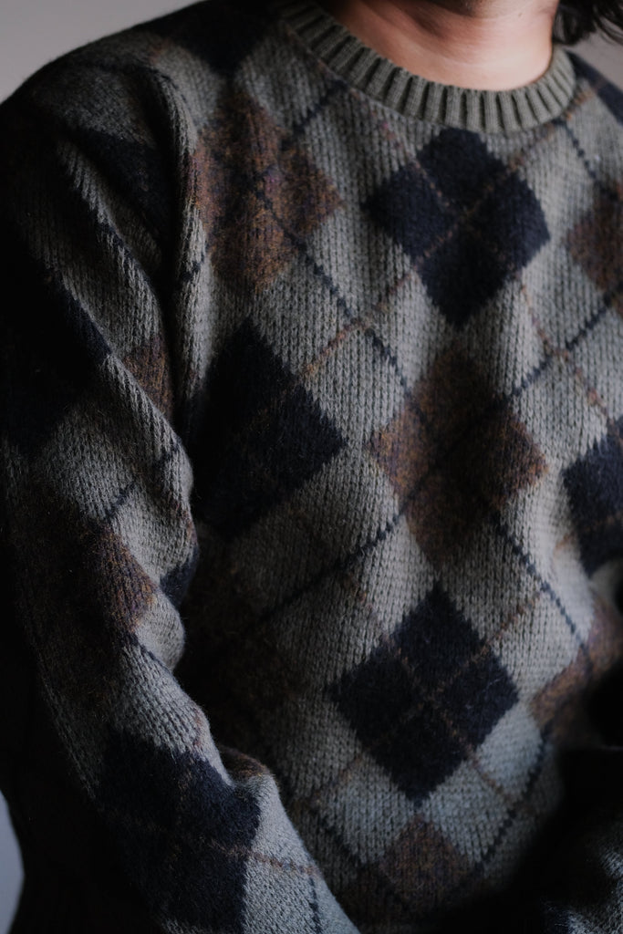 At Last & Co. Argyle Pullover Sweater
