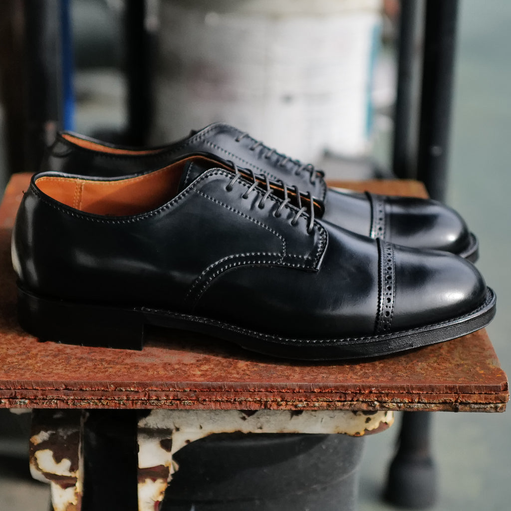 Alden x Brogue Bronco Blucher (Black)