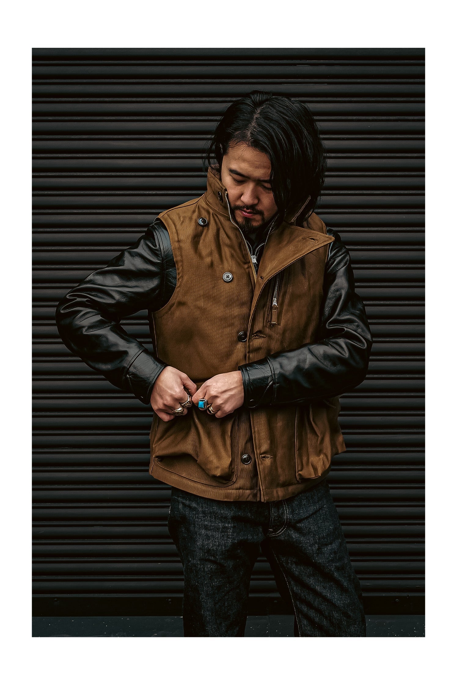 FREEWHEELERS WINTER AVIATOR’S VEST 未使用品 Freewheelers Winter Aviators Vest – BROGUE