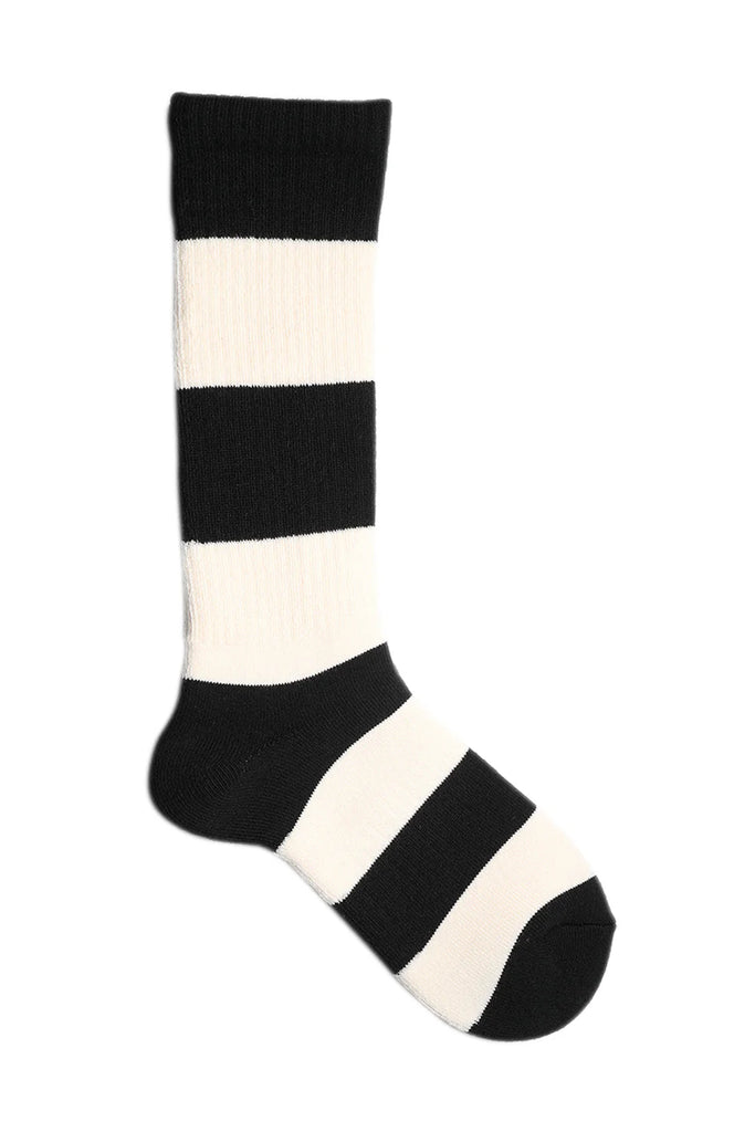 Attractions Lot.600 Boots Socks -Black&White Border