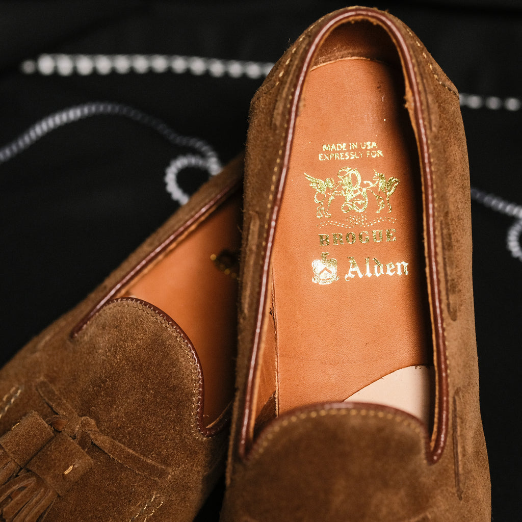 Alden x Brogue Unlined "Marcello" Tassel Loafer