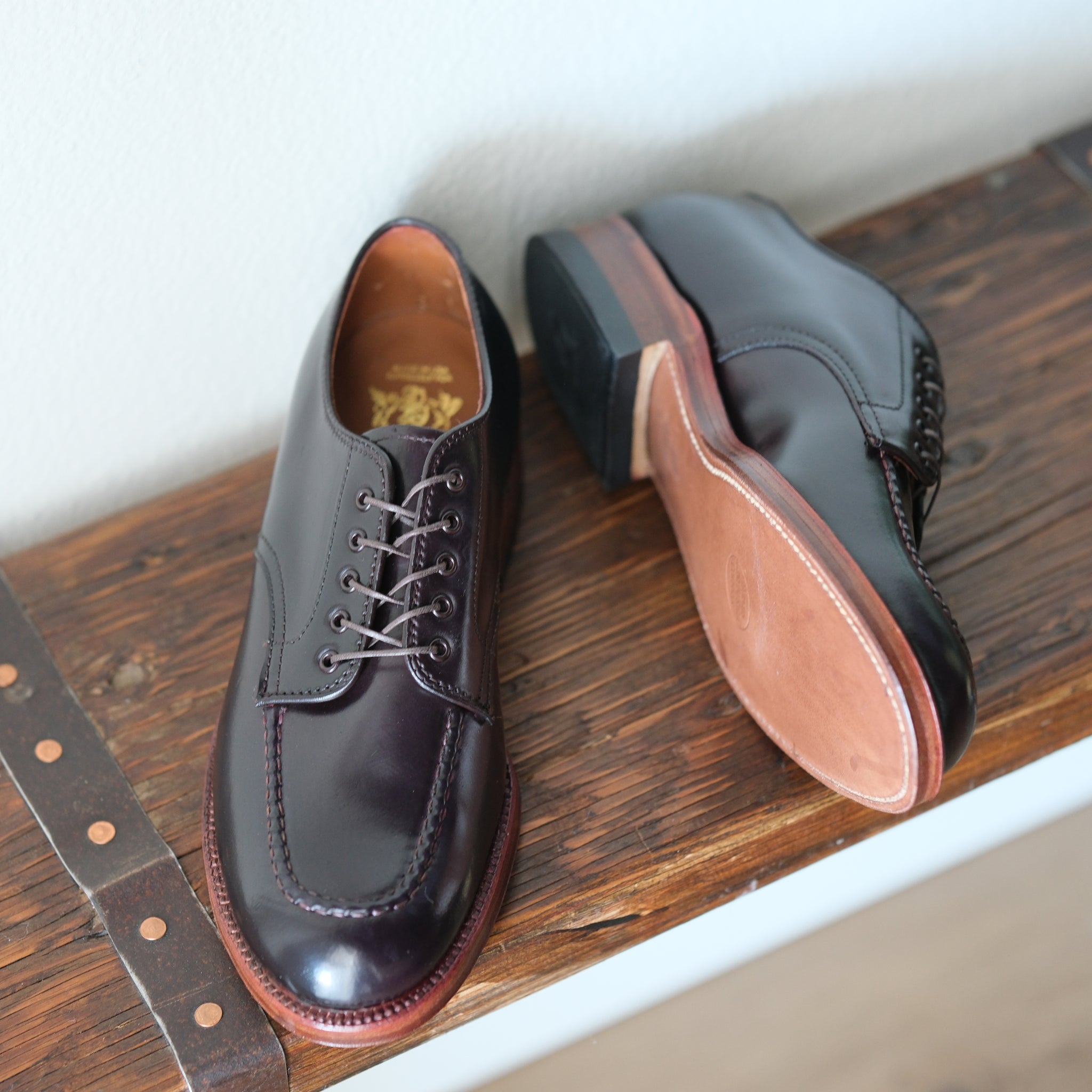 Alden 80’s-90’s 555 POSTMAN Alden x Brogue Postman U-Tip Blucher – BROGUE
