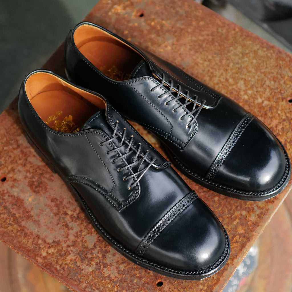 Alden x Brogue Bronco Blucher (Black)