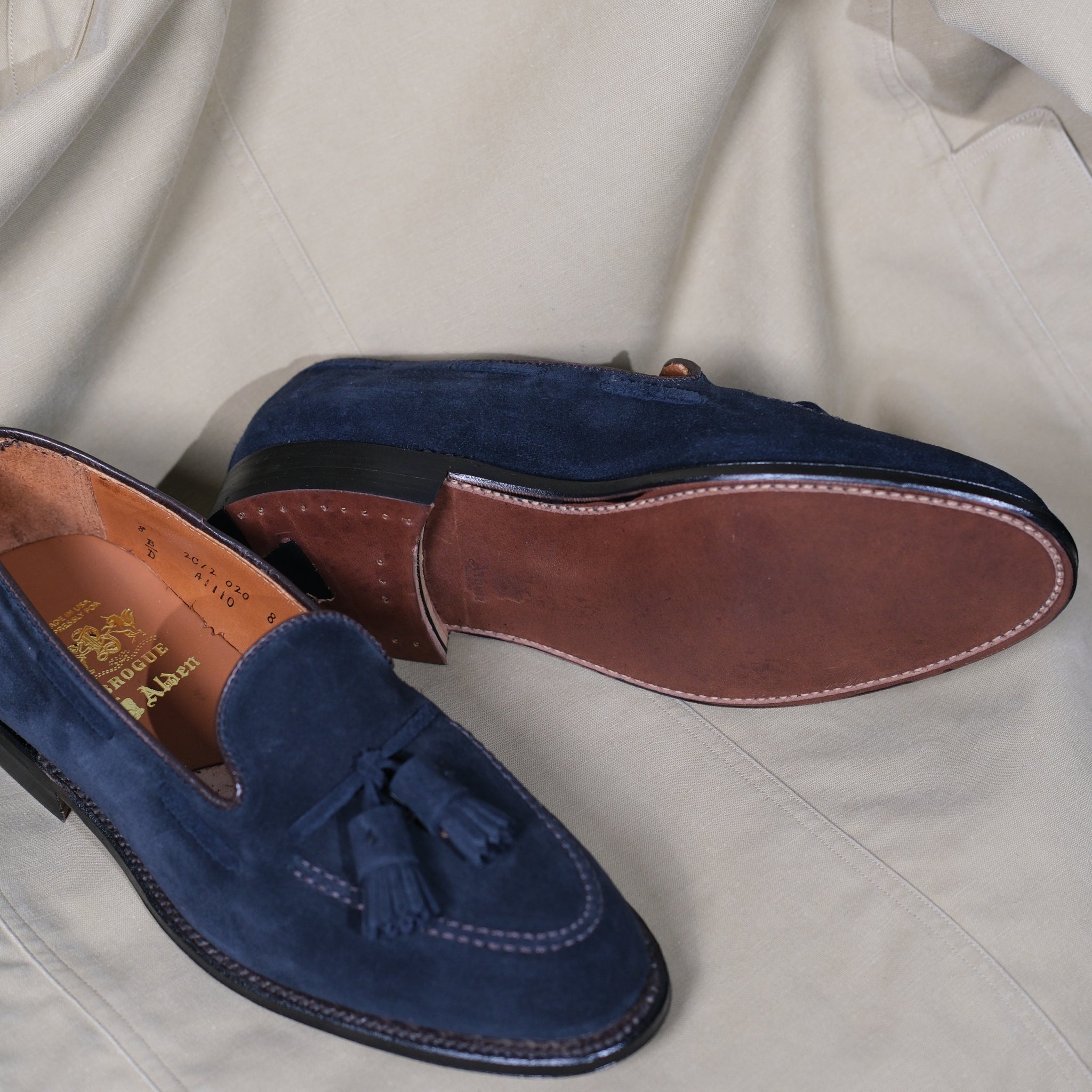 Tod’s Men’s Navy Leather Tassel Driving Loafers 10.5 US / T 9 VGC Tods Leather T-Buckle Driving Loafers – Bluefly main image 3