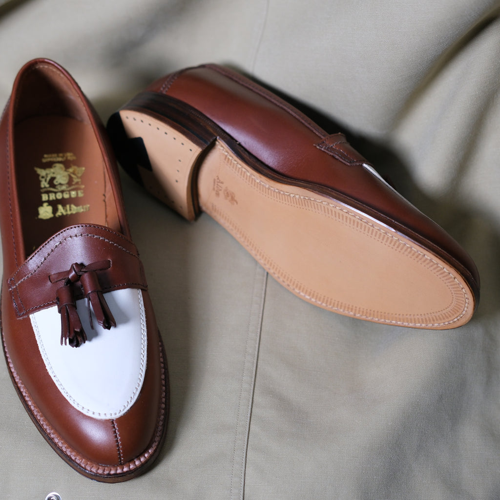 Alden x Brogue Peninsula Split Toe Tassel Loafer