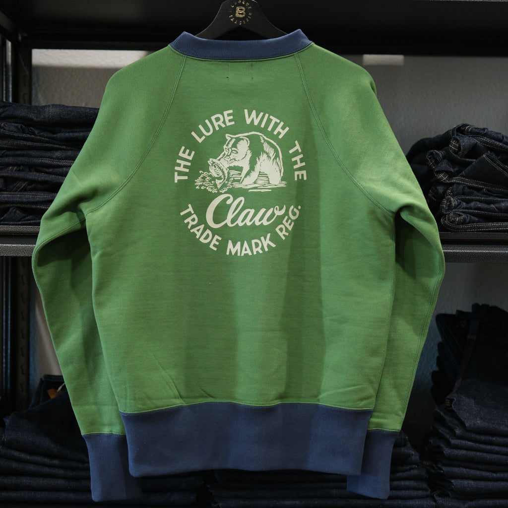 Freewheelers "The Lure With The Claw" Raglan Sleeve Sweat Shirt