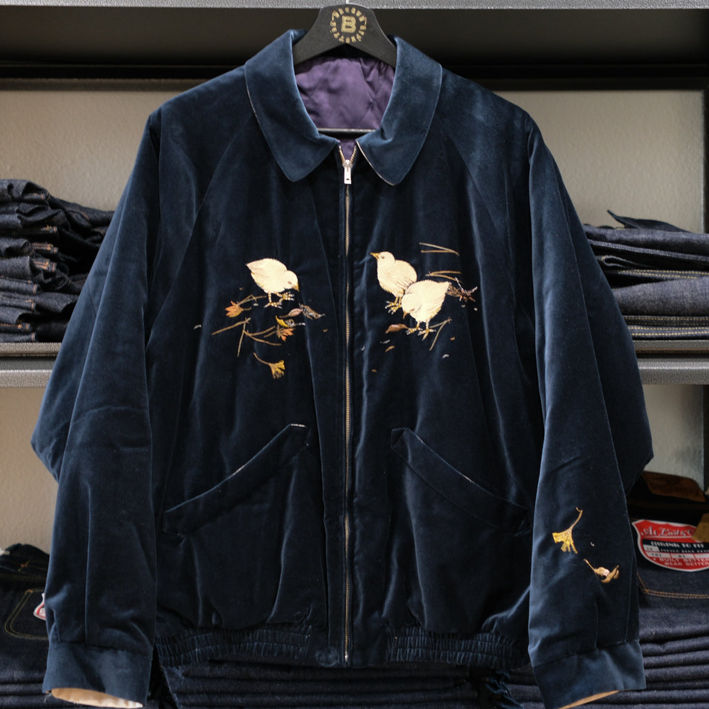 Old Joe - Stunning Velvet Souvenir Jacket ( Niwatori to Hiyoko )