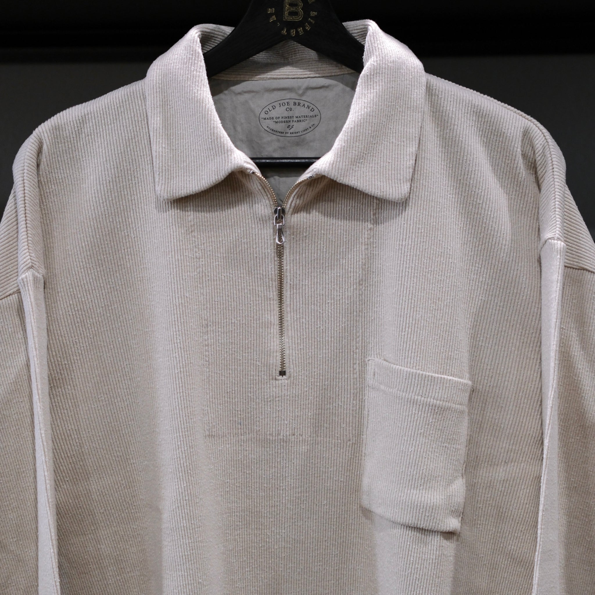 Old Joe - Quarter Zip Silk Nepp Ribbed Shirt – BROGUE