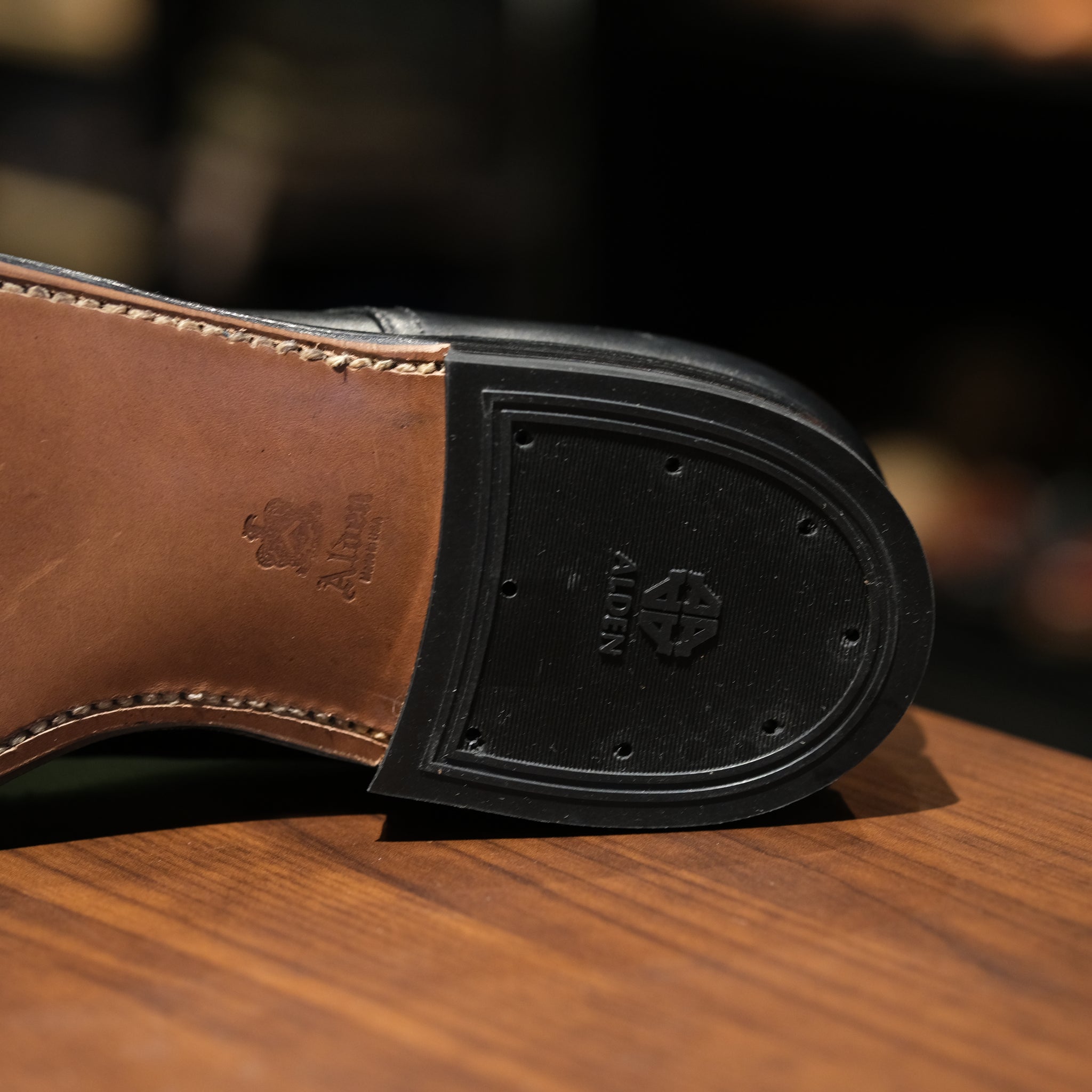 【メル18292】ALDEN7140SHIPS別注 Alden 🇺🇲 ] Naval service shoes MTO edition 6-eye PTB