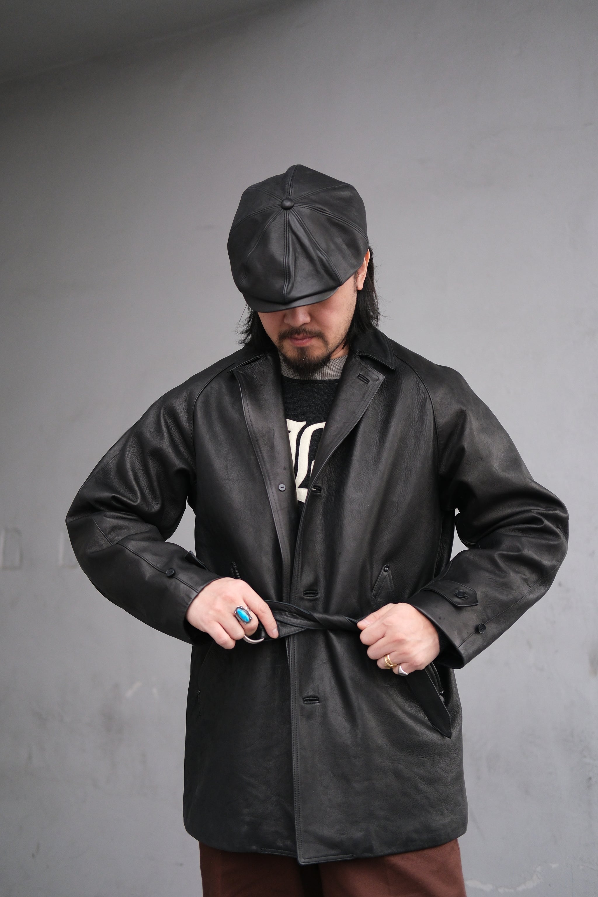 ジャケット・アウター Porter Classic HORSE LEATHER HOOD COAT Porter Classic (HORSE LEATHER HOOD COAT) Color：Black - TRAMPS