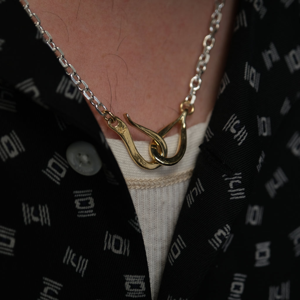 Larry Smith 18k Gold Infinity Hook Cable Chain