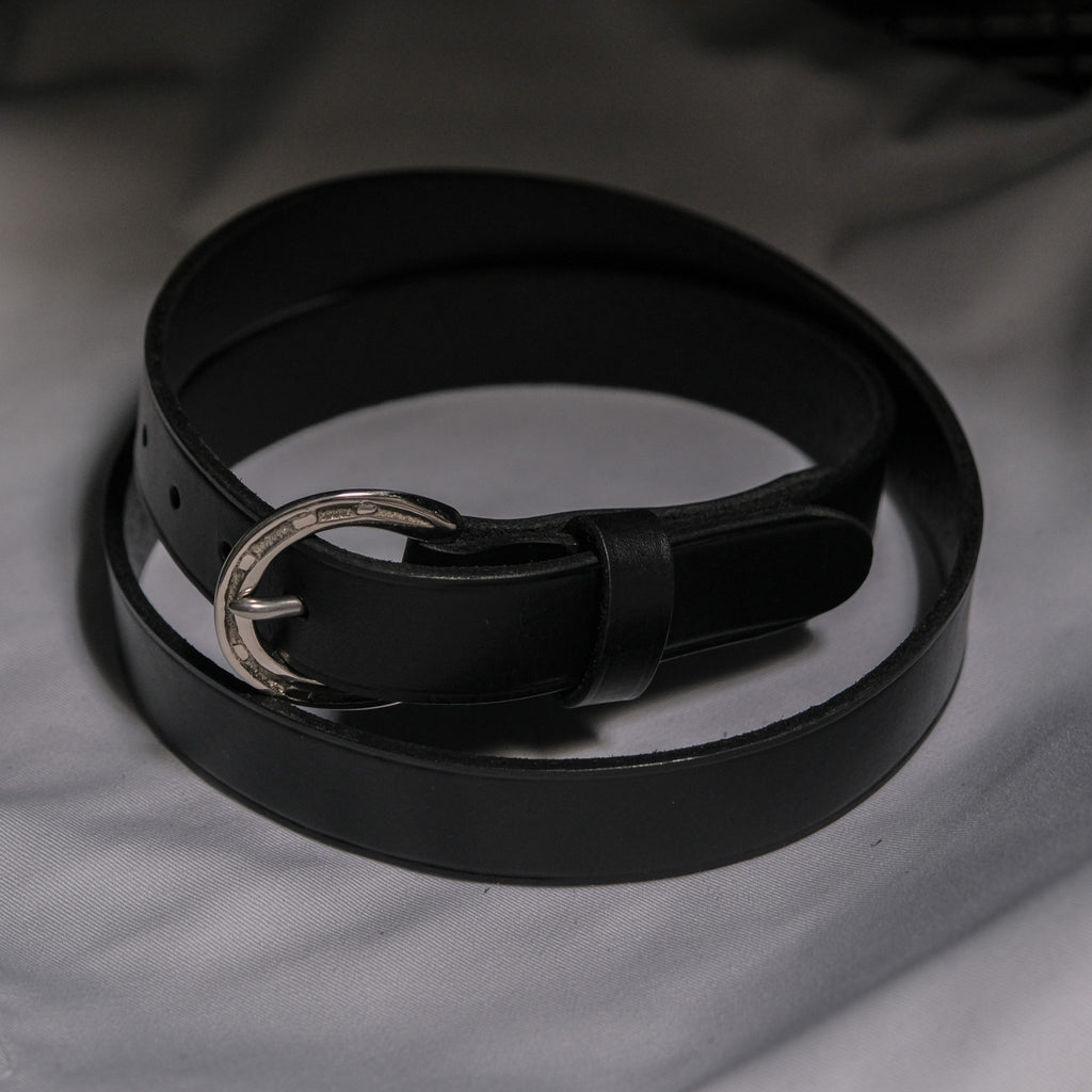 Codina Leather 1" Horseshoe Buckle Belt