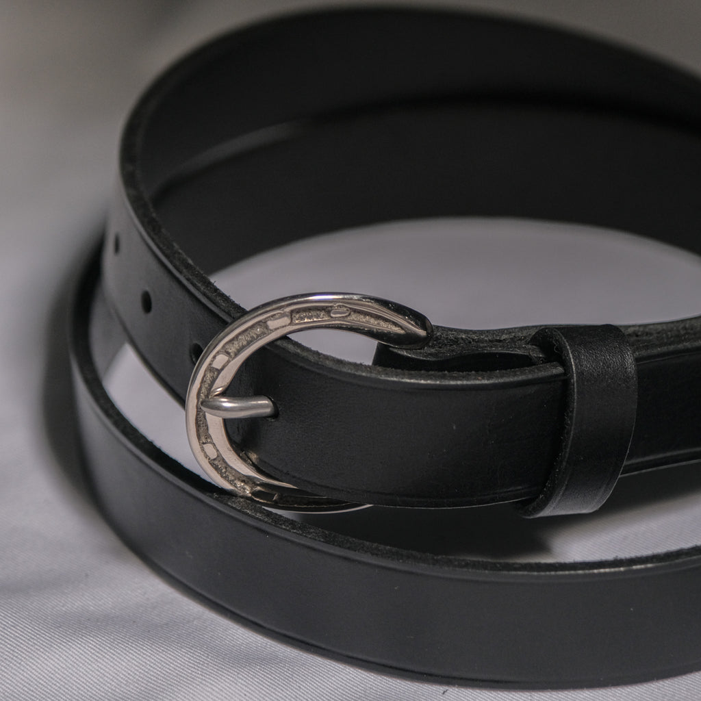 Codina Leather 1" Horseshoe Buckle Belt