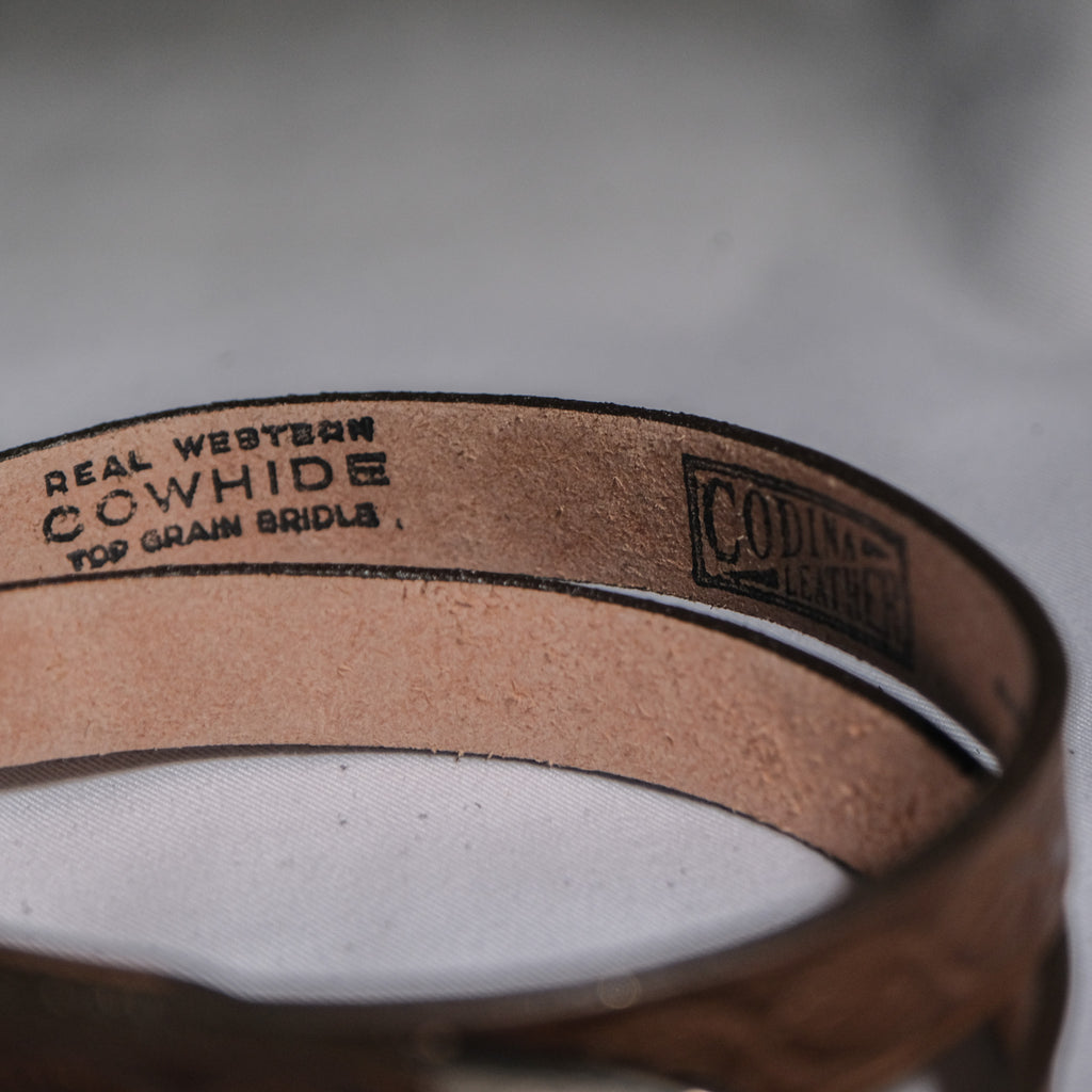 Codina x Brogue 3/4" Horseshoe Buckle Belt