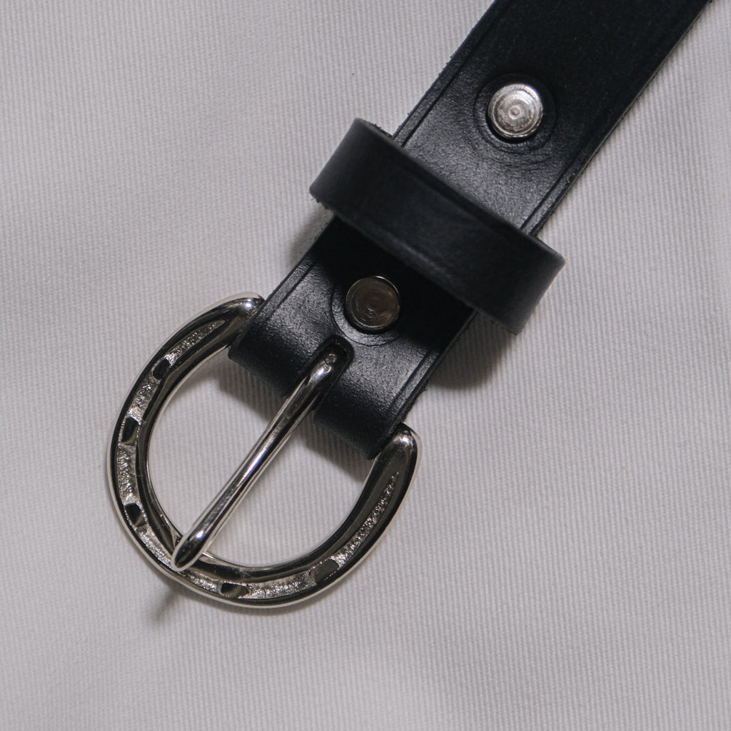 Codina Leather 1" Horseshoe Buckle Belt