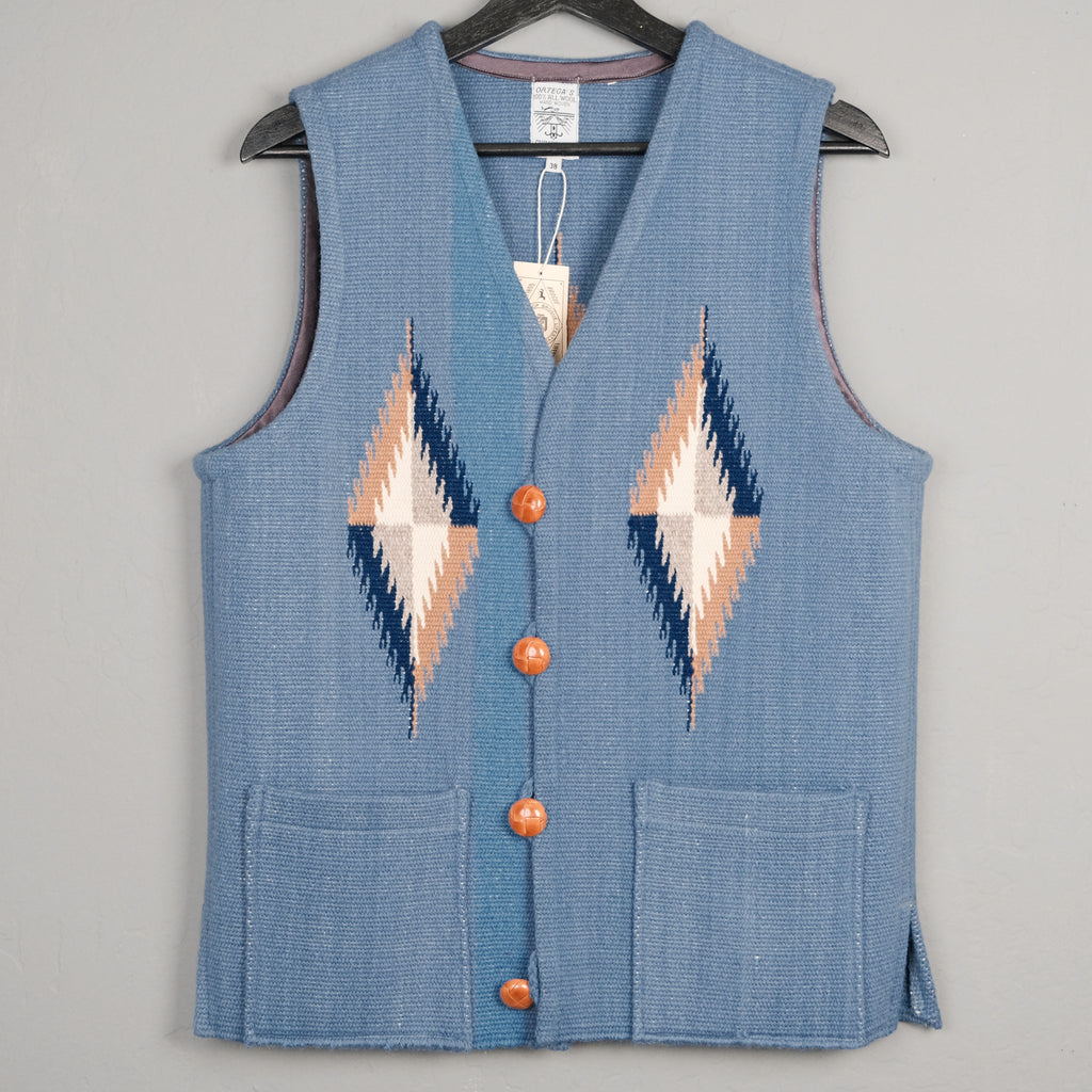 Ortega Chimayo Hand Woven Square Front Vest