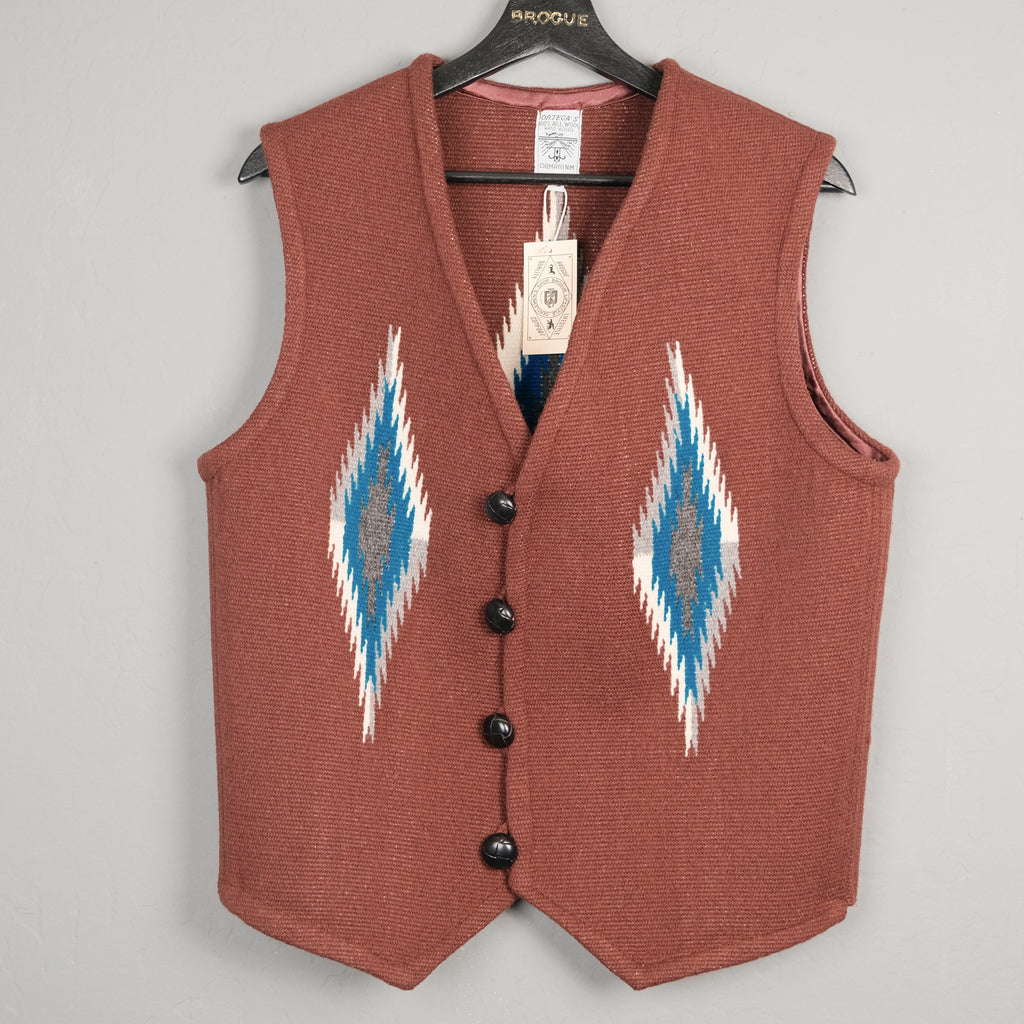 Ortega Chimayo Hand Woven Pointed Front Vest