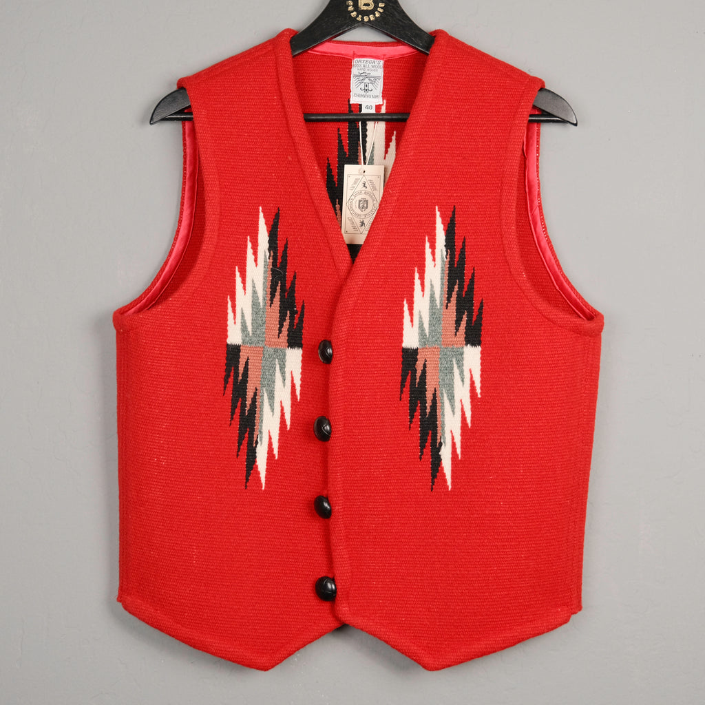 Ortega Chimayo Hand Woven Pointed Front Vest