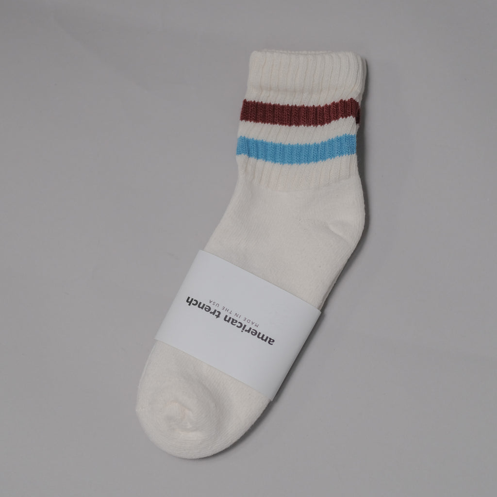 American Trench - Retro Stripes Quarter Crew Socks