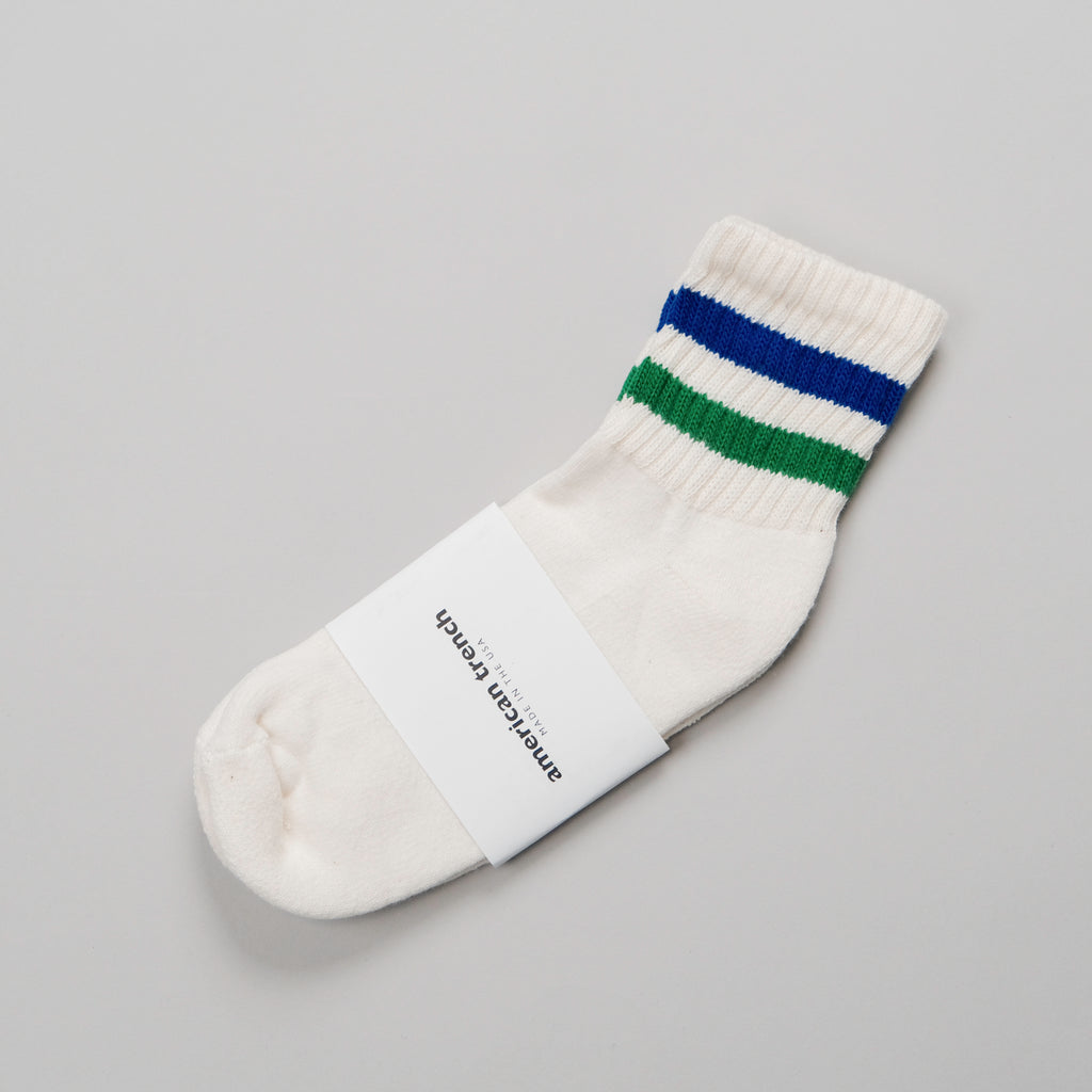 American Trench - Retro Stripes Quarter Crew Socks