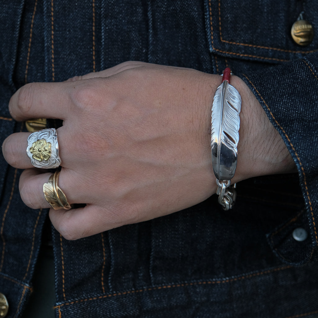 Larry Smith Feather Country Chain Bracelet