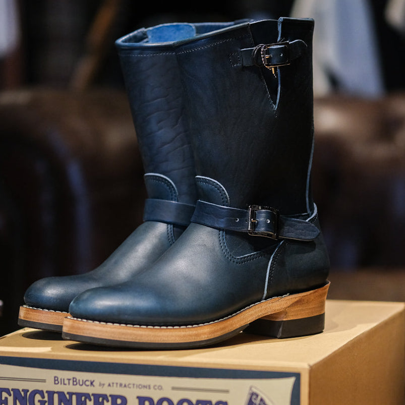Attractions - Biltbuck Lot 444SP Indigo Horsebutt Engineer Boots