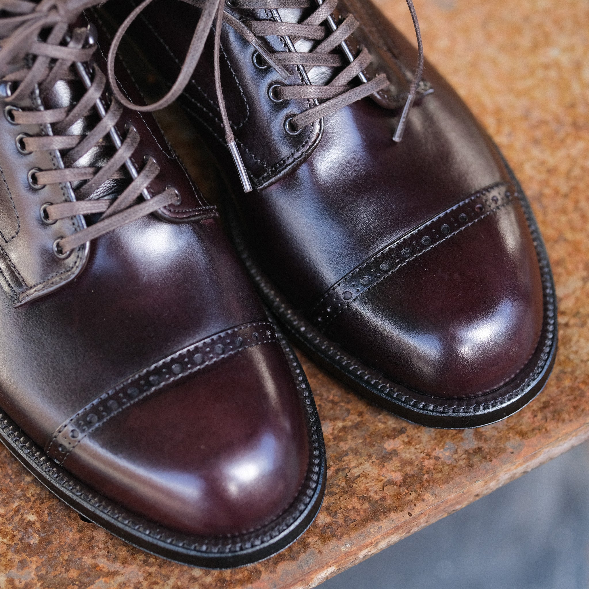 Alden x Brogue 5ZP Army Boot (Burgundy Calf) – BROGUE