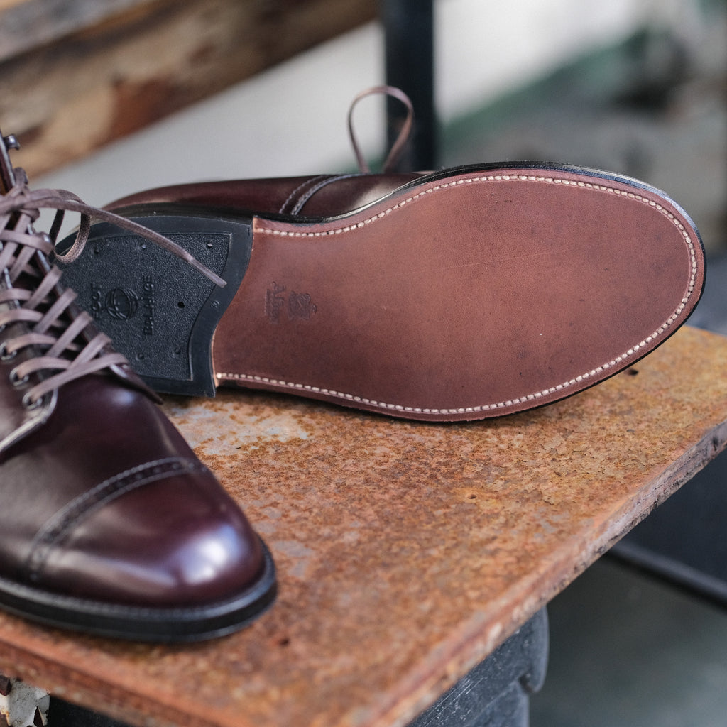 Alden x Brogue 5ZP Army Boot (Burgundy Calf)