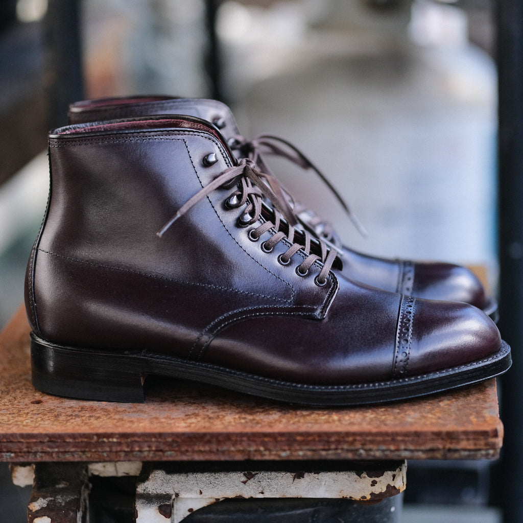 Alden x Brogue 5ZP Army Boot (Burgundy Calf)