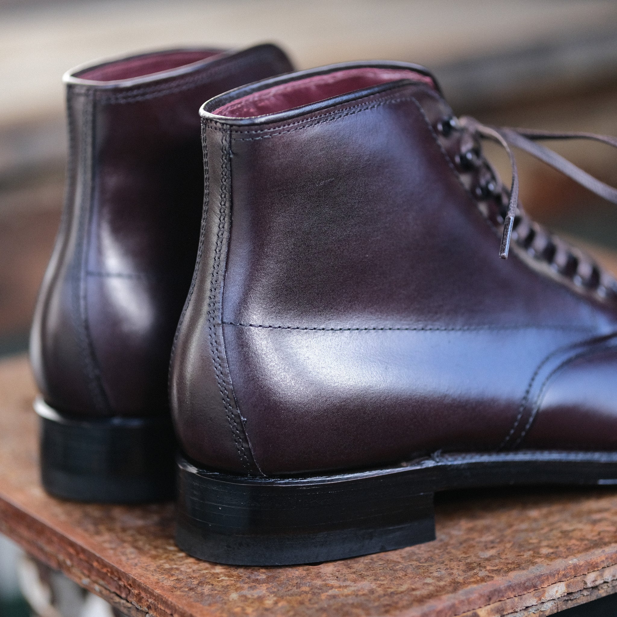 Alden x Brogue 5ZP Army Boot (Burgundy Calf) – BROGUE