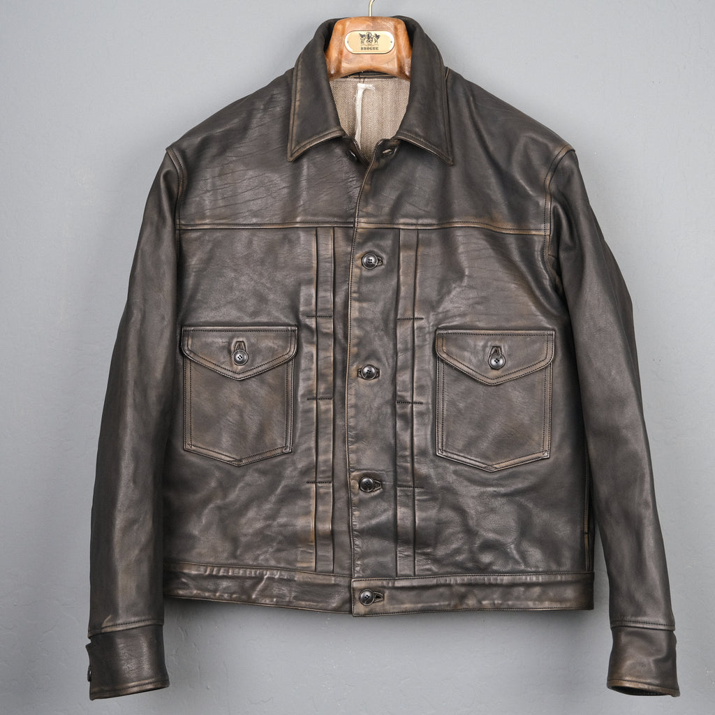 Old Joe - Patina Brown Horsehide Jean Jacket