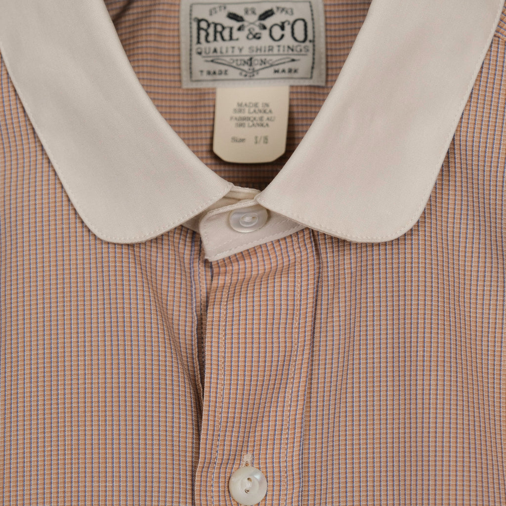 RRL Slim Fit Club Collar Woven Shirt