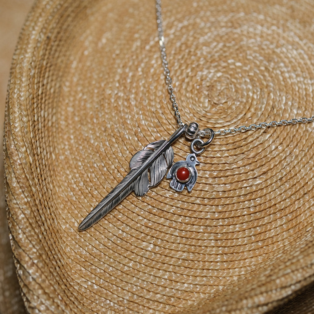 Larry Smith Kazekiri Feather Necklace
