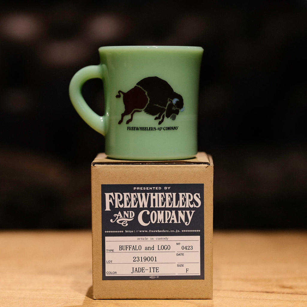 Freewheelers Buffalo and Logo Heavy Mug