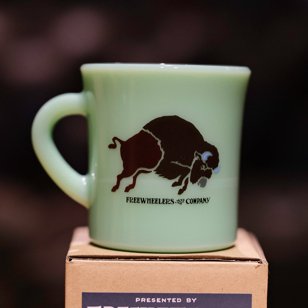 Freewheelers Buffalo and Logo Heavy Mug