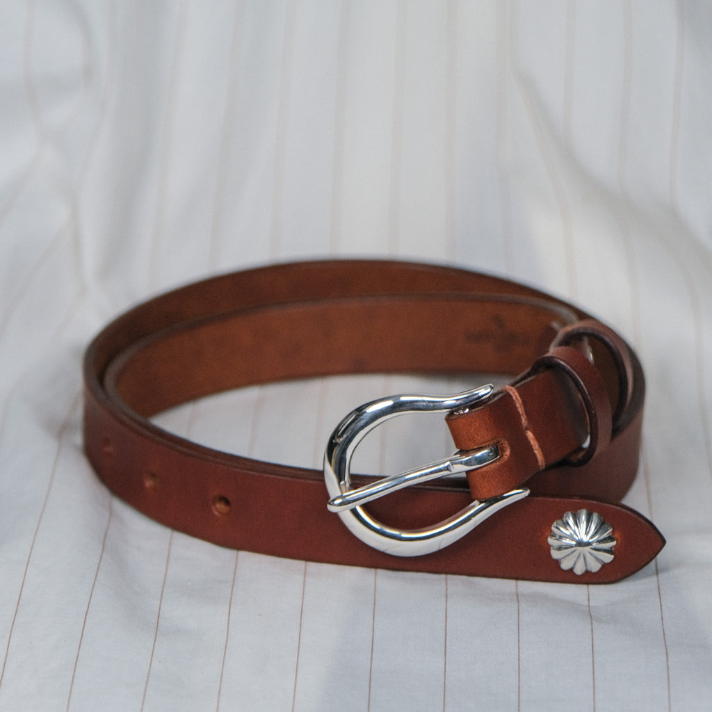 Larry Smith Twisted Buckle Standard Belt Brown