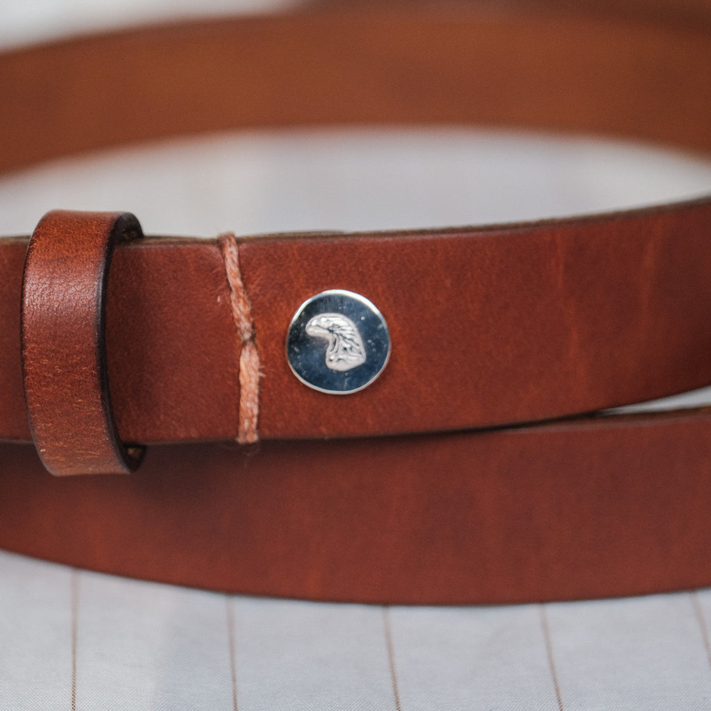 Larry Smith Twisted Buckle Standard Belt Brown