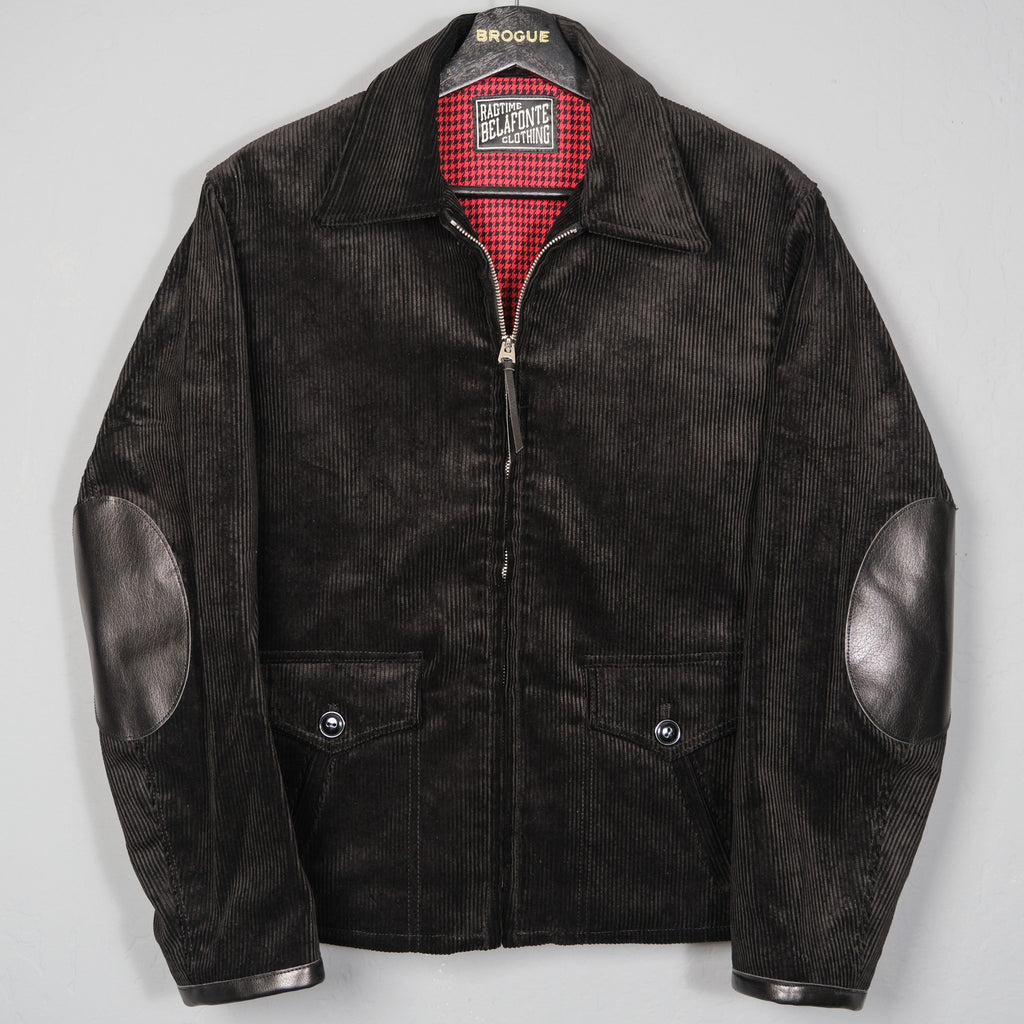 Belafonte Ragtime Corduroy Leather Elbow Patch Jacket