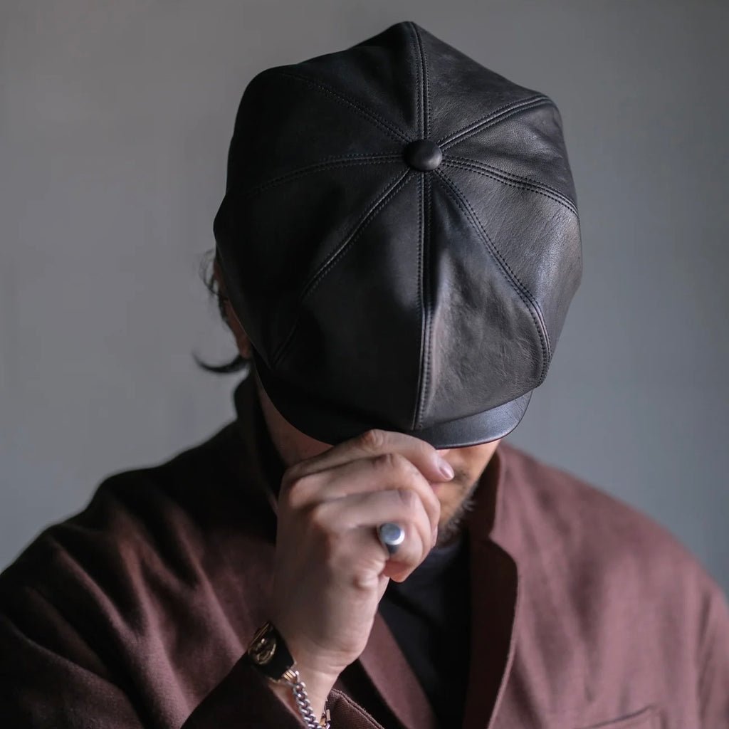 Old Joe Patina Hourse-hide Peaked Cap