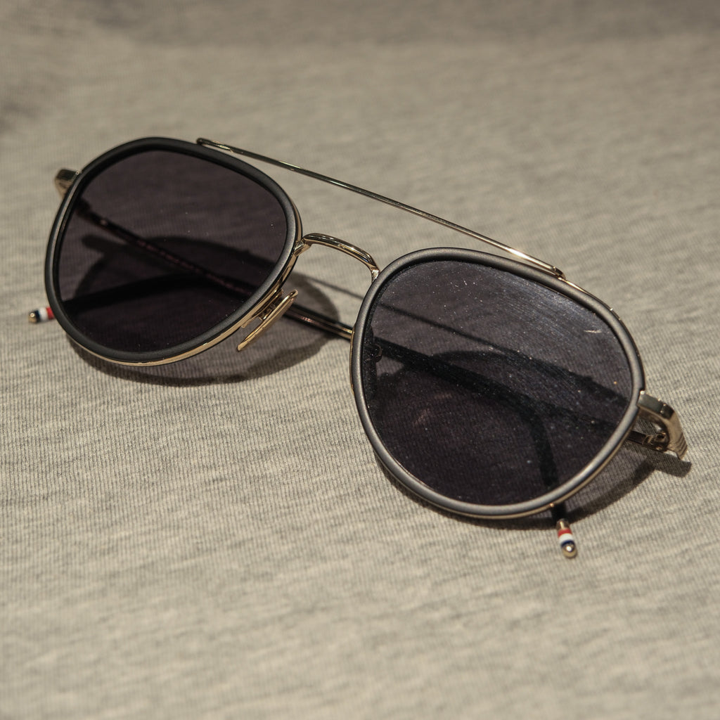 Thom Browne Black/Gold Sunglasses