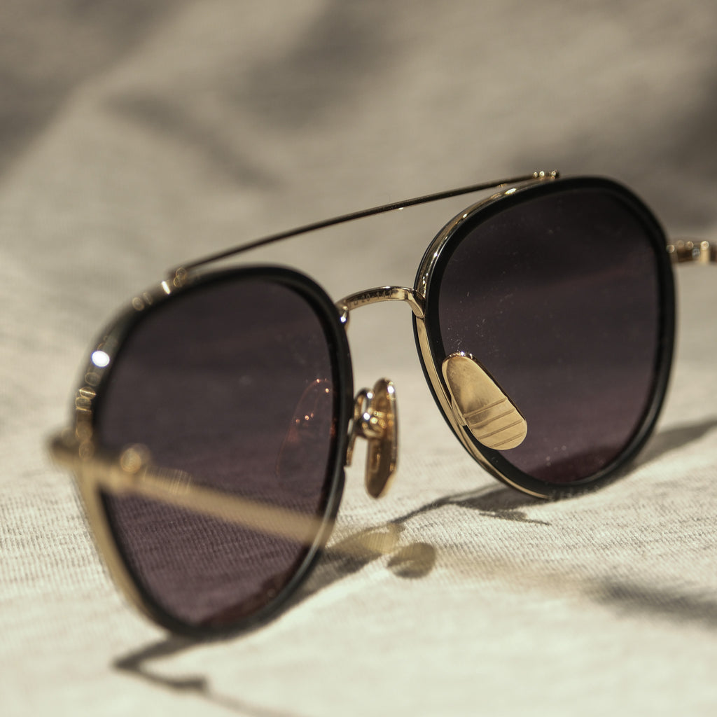 Thom Browne Black/Gold Sunglasses