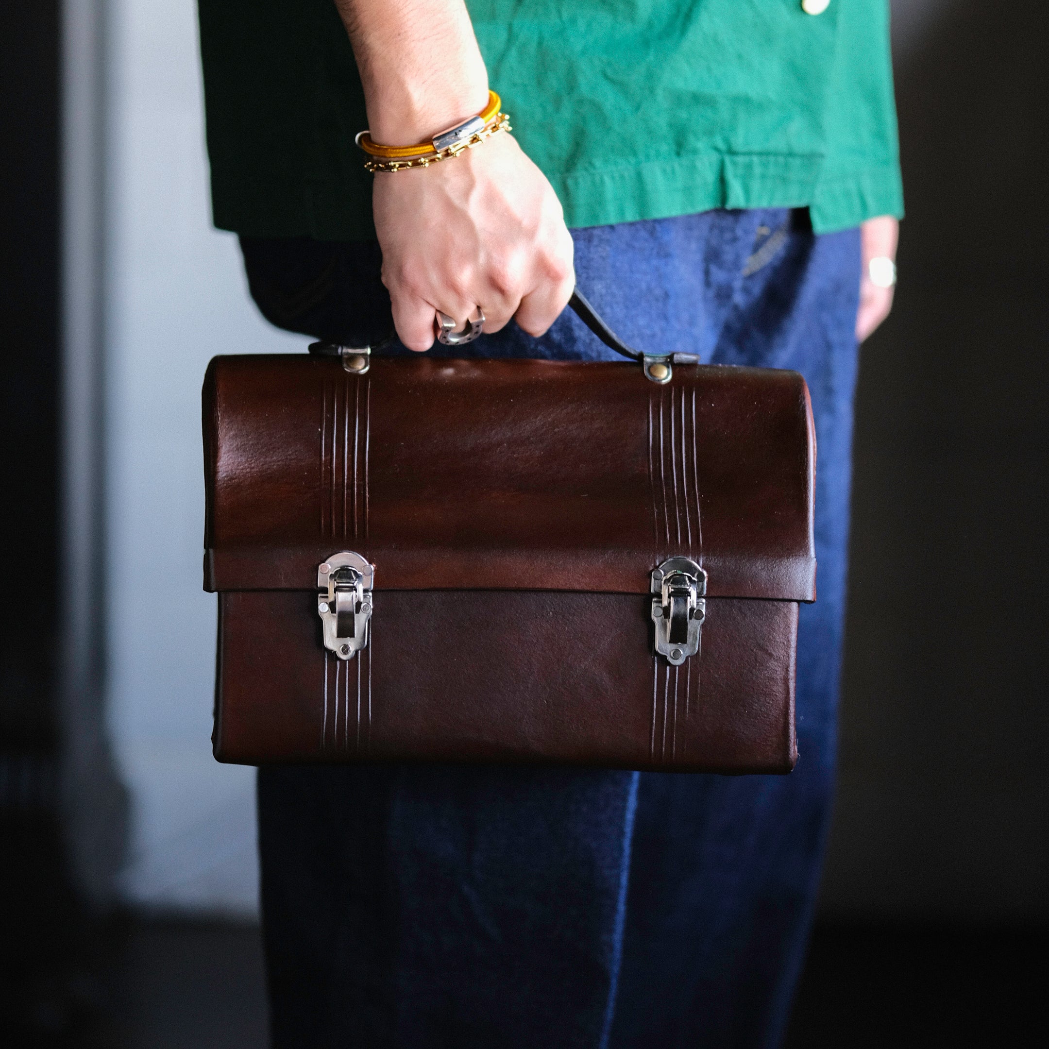 Belafonte Ragtime Leather Lunch Box