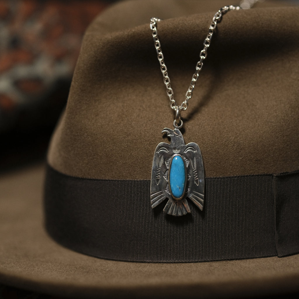 Larry Smith Navajo Thunderbird Necklace