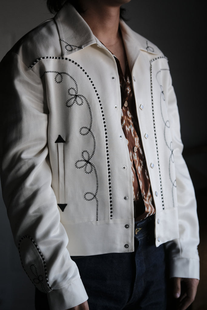 Attractions Lot 816 Heavy Rayon Gabardine Western Blouson